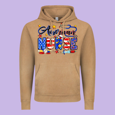 American Nurse Vintage Hoodie Designed By Neo Western