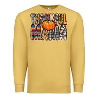 Antique Gold Thankful Mama Premium Sweatshirt - MaliasSmallBusiness