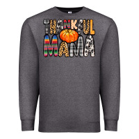 Charcoal Heather Thankful Mama Premium Sweatshirt - MaliasSmallBusiness