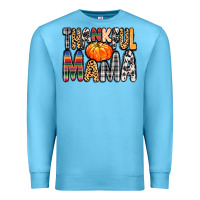 Ocean Blue Thankful Mama Premium Sweatshirt - MaliasSmallBusiness