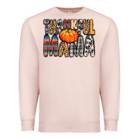 Pale Pink Thankful Mama Premium Sweatshirt - MaliasSmallBusiness