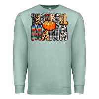 Seafoam Thankful Mama Premium Sweatshirt - MaliasSmallBusiness