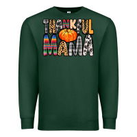 Sports Green Thankful Mama Premium Sweatshirt - MaliasSmallBusiness