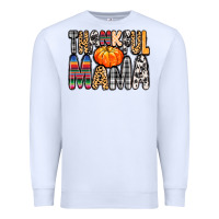 White Thankful Mama Premium Sweatshirt - MaliasSmallBusiness