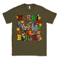 Army Green chicken merry and bright Classic Tee - AdoDesignShop