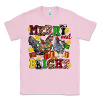 Bubblegum Pink chicken merry and bright Classic Tee - AdoDesignShop