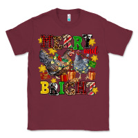 Burgundy chicken merry and bright Classic Tee - AdoDesignShop