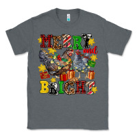 Charcoal Heather chicken merry and bright Classic Tee - AdoDesignShop