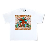 White thankful turkey Urban Heavy Tee - JahusDesignShop