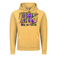 Vintage Mustard dragon my first mardi gras Vintage Hoodie - FaDigitalArtStudio