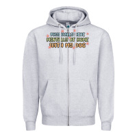 Heather Grey physically here mentally at home with my dog Zipper Hoodie - MaliasSmallBusiness