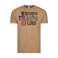Vintage Coffee blessed İs the nation whose god is the lord Vintage Tee - CowhideDigitalArt