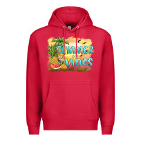 Cardinal summer vibes sunset and fruits Premium Hoodie - BarkalooDesign