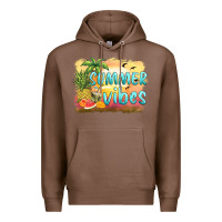 Chestnut summer vibes sunset and fruits Premium Hoodie - BarkalooDesign