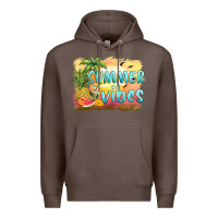 Coffee summer vibes sunset and fruits Premium Hoodie - BarkalooDesign