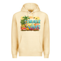 Pina Colada summer vibes sunset and fruits Premium Hoodie - BarkalooDesign