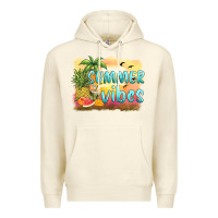 Sandshell summer vibes sunset and fruits Premium Hoodie - BarkalooDesign