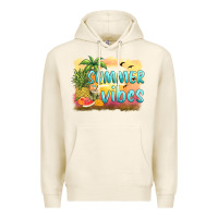 Tofu summer vibes sunset and fruits Premium Hoodie - BarkalooDesign