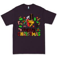 Plum merry christmas hair Premium Tee - MaliasSmallBusiness