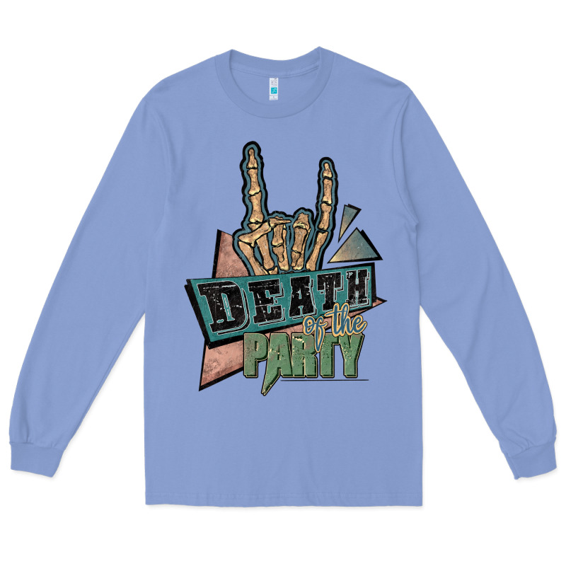 Death Of The Party White Long Sleeve Tee by JahusDesignShop | Teevron