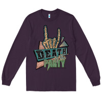 Plum death of the party white Long Sleeve Tee - JahusDesignShop
