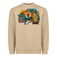Western Truck With Gnomes Heavyweight Sweatshirt | Teevron