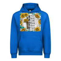 Cobalt god says you are with sunflower Urban Hoodie - TumblerDesignByShophia