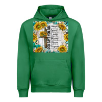 Emerald god says you are with sunflower Urban Hoodie - TumblerDesignByShophia
