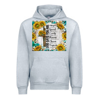 Heather Grey god says you are with sunflower Urban Hoodie - TumblerDesignByShophia