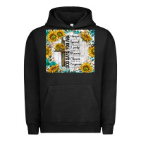 Pigment Black god says you are with sunflower Urban Hoodie - TumblerDesignByShophia