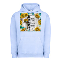 Pigment Grape Ice god says you are with sunflower Urban Hoodie - TumblerDesignByShophia