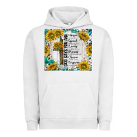 Pigment Lunar Rock god says you are with sunflower Urban Hoodie - TumblerDesignByShophia