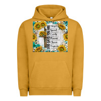 God Says You Are With Sunflower Urban Hoodie | Teevron