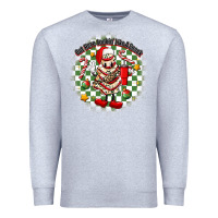 Heather Grey boojee christmas cake with belt bag Premium Sweatshirt - MaliasSmallBusiness