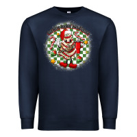 Navy boojee christmas cake with belt bag Premium Sweatshirt - MaliasSmallBusiness