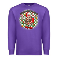 Purple boojee christmas cake with belt bag Premium Sweatshirt - MaliasSmallBusiness