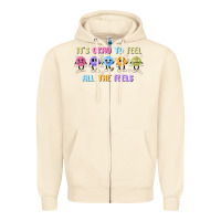 Sandshell it's okay to feel all the feels Zipper Hoodie - MaliasSmallBusiness