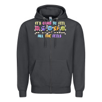 Smoke it's okay to feel all the feels Zipper Hoodie - MaliasSmallBusiness