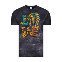 Cloud Black love indian headdress Vintage Tee - HRA Design Shop
