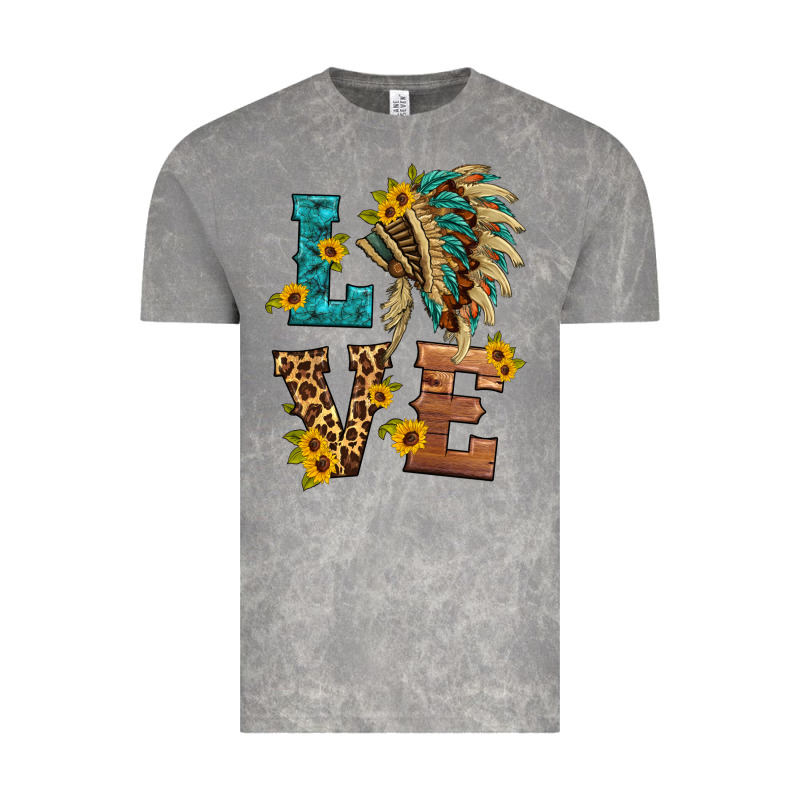 Love Indian Headdress Vintage Tee by HRA Design Shop | Teevron