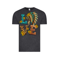 Vintage Black love indian headdress Vintage Tee - HRA Design Shop