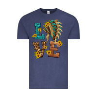 Vintage Denim love indian headdress Vintage Tee - HRA Design Shop