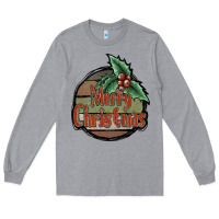 Heather Grey Merry Christmas Long Sleeve Tee - JahusDesignShop
