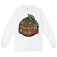 White Merry Christmas Long Sleeve Tee - JahusDesignShop