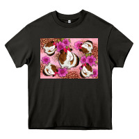 Asphalt Guinea pig flowers Heavy Core Tee - Artiststas