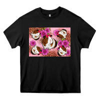 Black Guinea pig flowers Heavy Core Tee - Artiststas