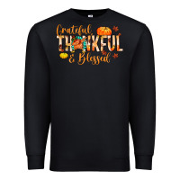 Black grateful thankful and blessed Premium Sweatshirt - MaliasSmallBusiness