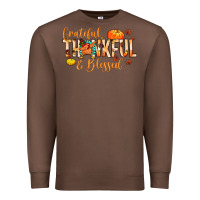 Chestnut grateful thankful and blessed Premium Sweatshirt - MaliasSmallBusiness