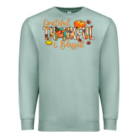 Seafoam grateful thankful and blessed Premium Sweatshirt - MaliasSmallBusiness