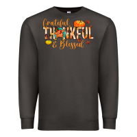 Smoke grateful thankful and blessed Premium Sweatshirt - MaliasSmallBusiness
